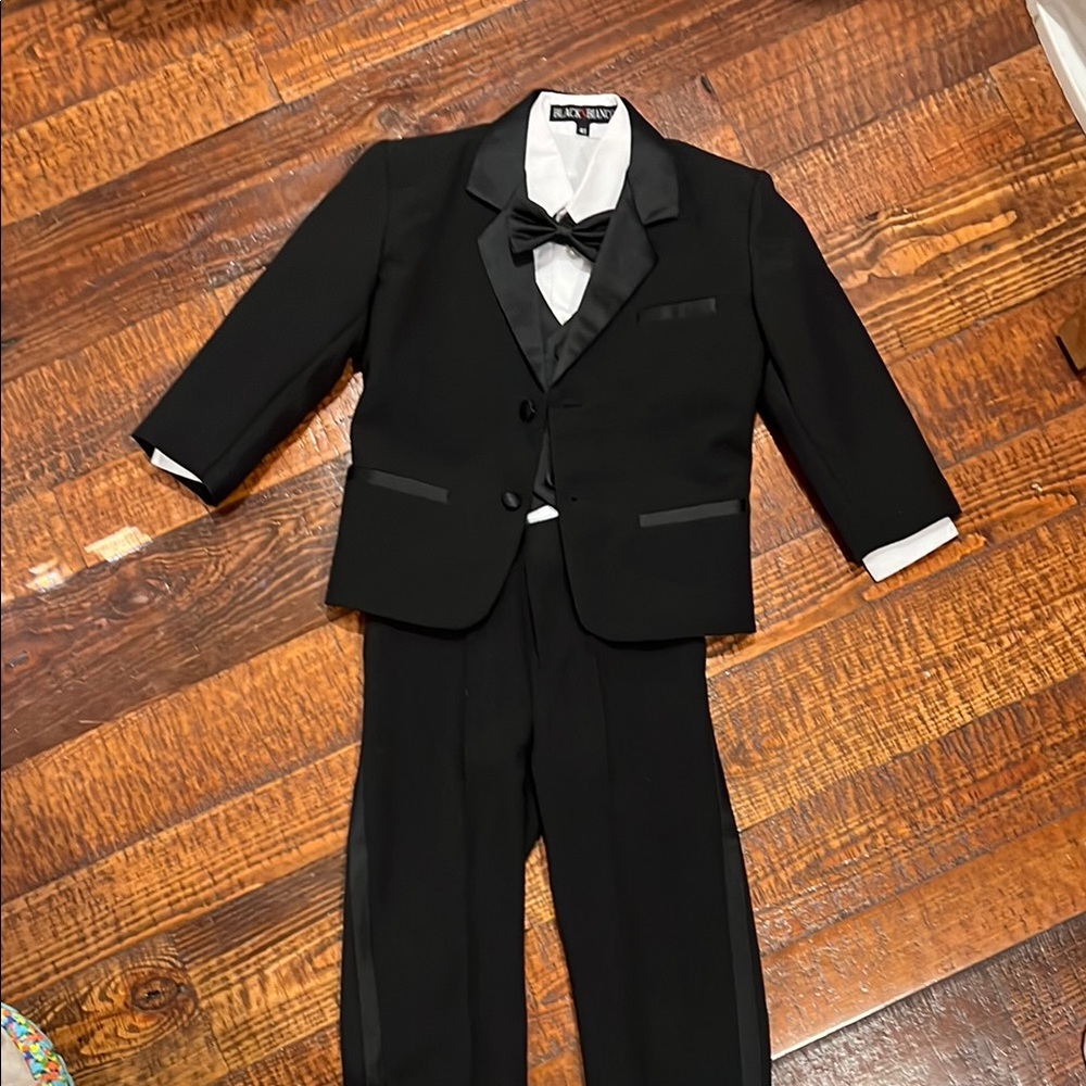 Kids Black Tuxedo Suit